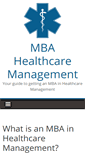 Mobile Screenshot of mba-healthcare-management.com